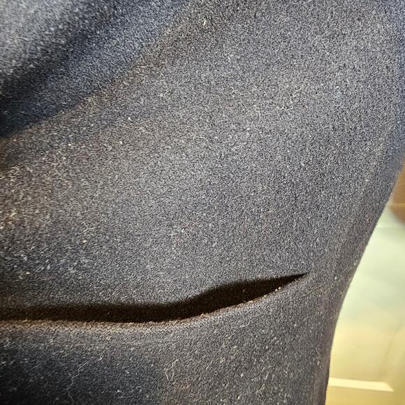 Vintage Pendleton Womens Size 8 Navy Tan Full Zip Jacket Coat 100% Wool USA - Picture 6 of 12